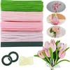 400 stk Pfeifenputzer zum Basteln Blumen, Rosa Tulpen Produktbild-Vorschau 4