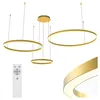 XUDO LED Pendelleuchte 3-Ring 72W Gold, Dimmbar per Produktbild-Vorschau 6