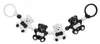 Baby Kinderwagen Rassel Akuku Bären schwarz und weiß Produktbild-Vorschau 1