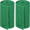 Two green rolls of material, possibly fabric or padding, are shown side-by-side against a white background. Each roll has a black stitched outline on its visible surface. Produktbild-Vorschau