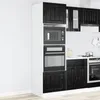 vidaXL Backofenschrank PORTO Schwarz Eichen-Optik 60 x 57 x Produktbild-Vorschau 2