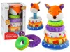 Leantoys Plüschpyramide Fuchs pädagogisches Maskottchen Produktbild-Vorschau 1