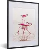 MuchoWow® MuchoWow® Gerahmtes Poster Rosa Flamingos im Produktbild-Vorschau 1