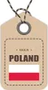 A product tag indicating 'Made in Poland' with the Polish flag. Produktbild-Vorschau
