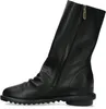 Laura Vita Damen Stiefelette slouchy Leder Boot geraffter Produktbild-Vorschau 6