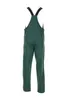 A back view of green overalls against a white background. Produktbild-Vorschau