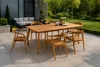 Gartengruppe 7tlg Gartentisch Teak 180 x 100 cm mit 6 Produktbild-Vorschau 1