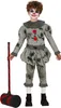 A child is wearing a clown costume and holding a prop hammer. Produktbild-Vorschau
