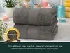 Badetuch 2er Set, Baumwolle, 100x150 cm, grau Produktbild-Vorschau 4