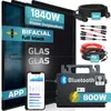SUNNIVA® 1840W Balkonkraftwerk BIFAZIAL FULLBLACK komplett Produktbild-Vorschau 1