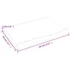 The Living Store Tischplatte Hellbraun 60x40x(2-4) cm Produktbild-Vorschau 9