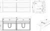 Meuble de salle de bain Angela 140cm - chene – Armoire de Voir les images du produit 6