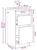 vidaXL Badkamerkast met wastafel, wit, 42 x 40 x 84,5 cm Productafbeelding-voorbeeld 8