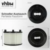 vhbw 3x Faltenfilter kompatibel mit Bosch AdvancedVac 20, Produktbild-Vorschau 4