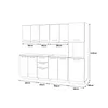 ULWEHOME | Küchenzeile 260 cm Mattweiß, Küchenmöbel-Set Produktbild-Vorschau 5