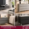 HOOZ® Möbelfüße Chrom 150 mm 4er Set [HÖHENVERSTELLBAR] Produktbild-Vorschau 2