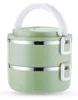2-lagige Thermo-Lunchbox aus Edelstahl, stapelbar, Produktbild-Vorschau 1