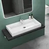 Mai&Mai Waschbecken Mineralguss Weiß, 90x48x10 cm (BxTxH), Produktbild-Vorschau 1