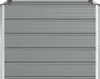 vidaXL Fioriera grigio chiaro 100 x 100 x 75 cm in acciaio Anteprima dell’immagine prodotto 4