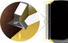 A close-up view of a razor blade with a 45-degree angle highlighted, and a magnified view of the razor head. Anteprima dell’immagine prodotto