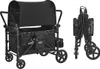 Wagon Kinderwagen für 4 Kinder Push Pull Faltbare Produktbild-Vorschau 1