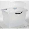 Boîte à charnières 19L transparente avec couvercle Boîte de Voir les images du produit 8