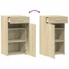 Two identical sideboards are shown side-by-side, with one having its door and drawer open to reveal the interior. Anteprima dell’immagine prodotto