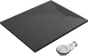 SMC Duschwanne 100x80cm schwarz Steinoptik mit Produktbild-Vorschau 1
