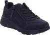 A single black Skechers Umo Lite Jungen sports shoe is shown from a diagonal angle against a white background. Voir les images du produit