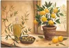ARTland Leinwandbild Oliven und Zitronen Größe: 70x50 cm Produktbild-Vorschau 1