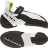Klett-Kletterschuh "HIANGLE" von Five Ten in Schwarz und Weiß mit grünem Detail und Stealth-Sohle. Podgląd zdjęcia produktu