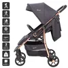 Babygo Kombikinderwagen Style 3in1 schwarz/rosegold Produktbild-Vorschau 3