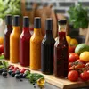 Omgoods – Sklenené fľaše, objem 150 ml – fľaše so závitom – Náhľad obrázku produktu 2