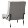 vidaXL Relaxstuhl 65x79x87 cm Hellgrau Samt Produktbild-Vorschau 3