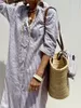ASKSA Femme Eté Vintage Bouton Bas Robe Chemise Manches Voir les images du produit 4