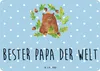 Mr. & Mrs. Panda tafel Bär König DIN A3 - Blau Pastell - Produktbild-Vorschau 1