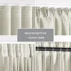 A collage of four images showing different ways to hang and pleat curtains, with a text overlay indicating 'MULTIFUNCTION - WAVE TAPE'. Podgląd zdjęcia produktu