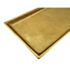 Tablett Deko Metall 44x13 cm gold Kerzentablett Dekotablett Produktbild-Vorschau 4