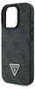 A black Guess phone case with a textured pattern and a triangular logo. Podgląd zdjęcia produktu