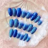 Mittelgroße Sargnägel zum Aufdrücken, blaue Produktbild-Vorschau 2