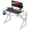 HUZARO Herný Stôl Hero 1.7 RGB Biely Náhľad obrázku produktu 6