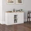Credenza HOMCOM con cassetto, 2 ante e 2 ripiani aperti Anteprima dell’immagine prodotto 2