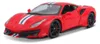 BBURAGO Ferrari 488 Pista, modelo a escala de un coche Vista previa de la imagen del producto 1