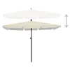 vidaXL Parasol avec mât 210x140 cm Sable Voir les images du produit 2