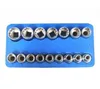 A set of socket wrenches on a blue holder. Náhled obrázku produktu