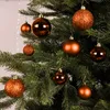 LS-LebenStil 30 Kunststoff Weihnachtskugeln Orange 4cm-6cm Produktbild-Vorschau 4