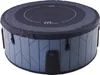 A round, inflatable hot tub with a patterned exterior and a dark top cover. Náhled obrázku produktu