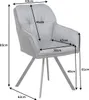 riess-ambiente Drehbarer Design Stuhl MR. LOUNGER anthrazit Produktbild-Vorschau 7