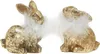 Goldfarbene Osterhasen Terrakotta mit Federdekor H10cm - Produktbild-Vorschau 4