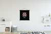MuchoWow® Textilposter Tiger - Tiere - Schwarz 60x60 cm mit Produktbild-Vorschau 2